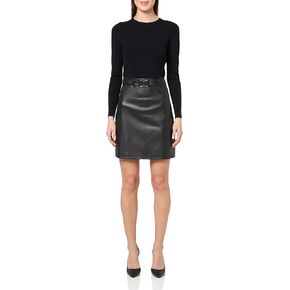 Shoshanna Women's Leather Knit Brayden Dress
