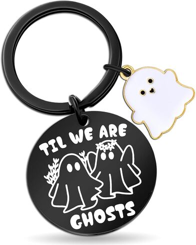 Spooky Gifts for Women Men Cute Ghost Keychain Couple Stocking Stuffers for Boyfriend Girlfriend in Kuwait