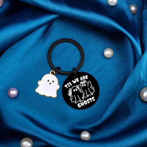 Spooky Gifts for Women Men Cute Ghost Keychain Couple Stocking Stuffers for Boyfriend Girlfriend in Kuwait