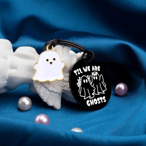 Spooky Gifts for Women Men Cute Ghost Keychain Couple Stocking Stuffers for Boyfriend Girlfriend in Kuwait