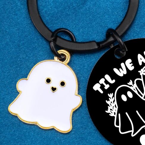 Spooky Gifts for Women Men Cute Ghost Keychain Couple Stocking Stuffers for Boyfriend Girlfriend in Kuwait