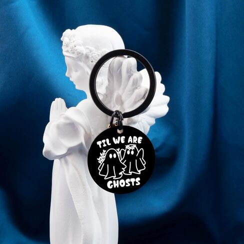Spooky Gifts for Women Men Cute Ghost Keychain Couple Stocking Stuffers for Boyfriend Girlfriend in Kuwait