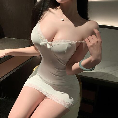 Women's sexy cosplay sweet floral wrap dress Japanese cute lace lace lace adjustable suspender pajama lingerie in Kuwait