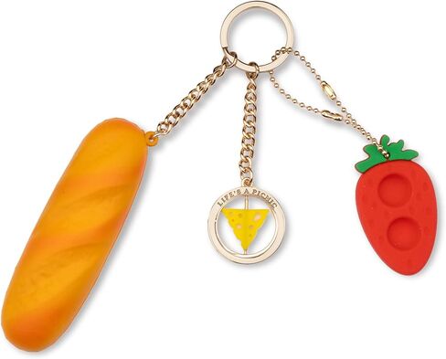 Ban.do سلسلة مفاتيح حسية مهدئة للبالغين مع موضوع طعام مبتكر للسفر والمكتب، الحياة عبارة عن نزهة in Kuwait