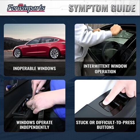 Tesla Model 3 Window Switch Driver Side Power Window Switch for Tesla Model 3 M3 2016 2017 2018 2019 2020 1081037-01-F 1081037-01-D 108103701F 108103701D with Wire in Kuwait