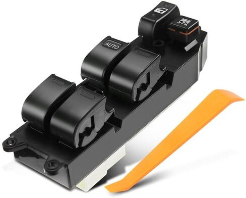 YHTAUTO Master Power Window Switch جانب السائق لاستبدال 1997 1998 Toyota Camry، 2000 2001 Camry LE/CE (اليابان)، 1998 4Runner، 2000-2004 Echo، 14 دبابيس، مفتاح التحكم في النافذة in Saudi Arabia