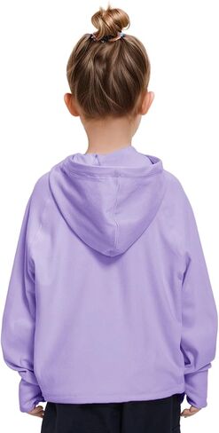Rolanko Girls Hoodies Fleece Sweatshirts Long Sleeve Cozy lightweight Pullover Tops with Pocket Kids Warm Velvet Outwear in Saudi Arabia