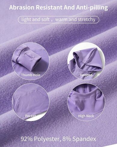 Rolanko Girls Hoodies Fleece Sweatshirts Long Sleeve Cozy lightweight Pullover Tops with Pocket Kids Warm Velvet Outwear in Saudi Arabia