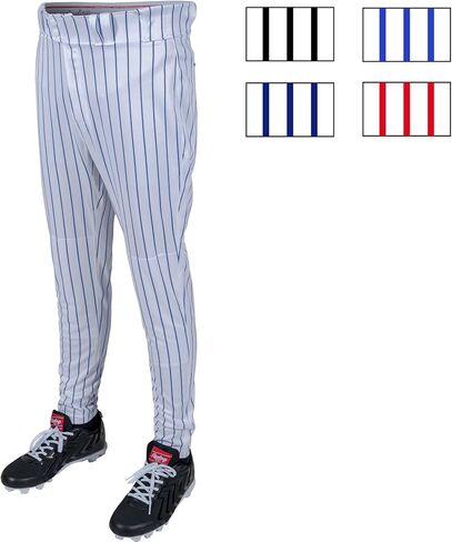 Rawlings Men's Pro 150 Series Pinstripe Baseball Pant | Jogger Fit | Adult Sizes | Multiple Colors in Saudi Arabia