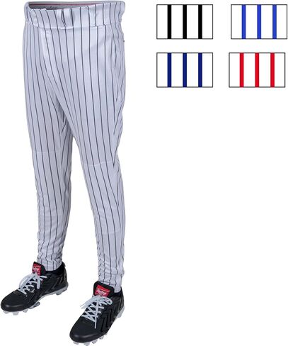 Rawlings Men's Pro 150 Series Pinstripe Baseball Pant | Jogger Fit | Adult Sizes | Multiple Colors in Saudi Arabia