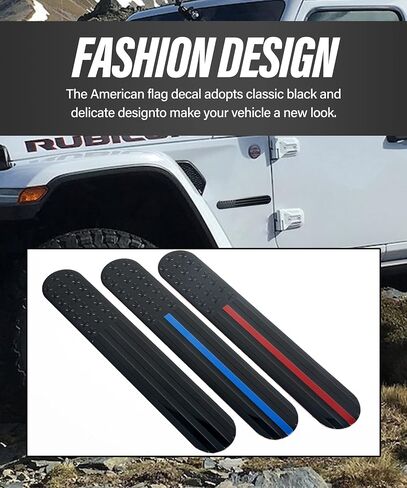 ESEWALAS 2Pcs USA American Metal Flag Auto Fender Emblem,Sport Truck Car Badge Car Decals,3D US American Flag Decal Emblem Sticker,Metal Adhesive Auto Fender Bumper Badge Stickers(Black) in Saudi Arabia
