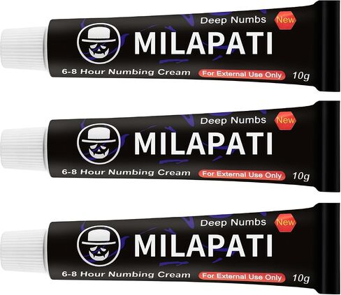 Tattoo Numbing Cream, Painless Tattoo Cream, 6-8 Hours Local External Painless, Relief Cream for Tattoos, Waxing, Microneedling, Piercing Numbing Cream (3 Pack) in Saudi Arabia