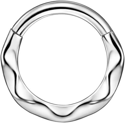FANSING 316L Surgical Steel Wave Piercing Rings for Septum Daith in Kuwait