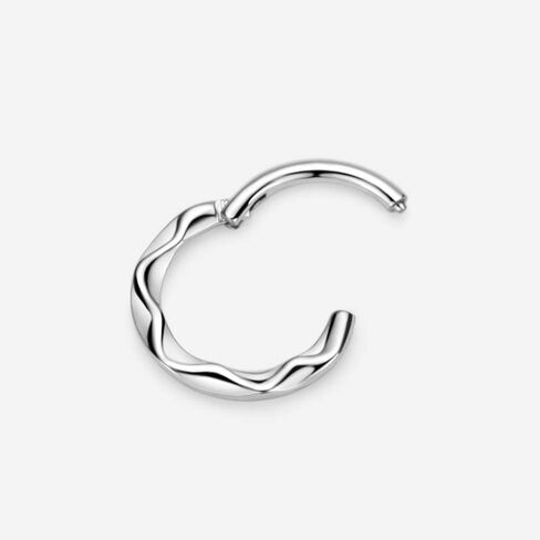 FANSING 316L Surgical Steel Wave Piercing Rings for Septum Daith in Kuwait