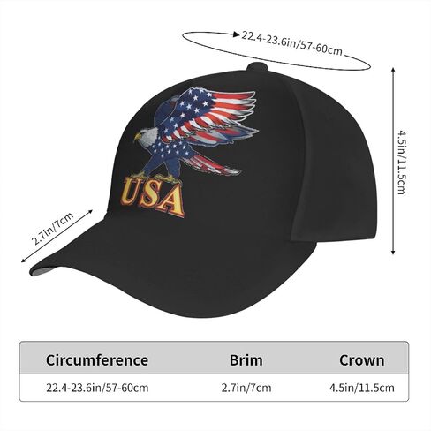 USA-Flag Eagles-Hat American Baseball-Cap Peaked Cap Base-Ball Dad Hat Cap for Men Or Women Seasons Unisex in Saudi Arabia