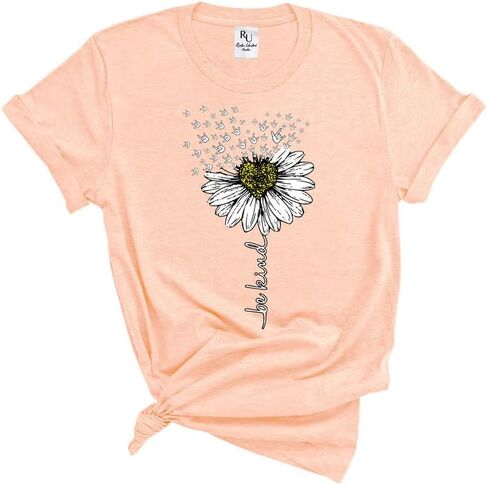 Be Kind Shirt - Inspirational T-Shirts for Women, Positive Vibes Kindness, Teacher's Tee, Ideal for Daycare in Kuwait