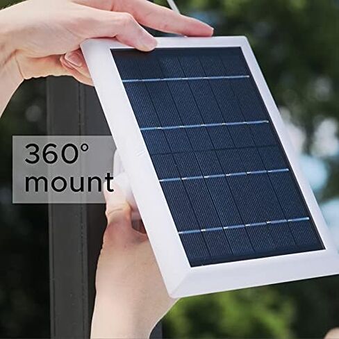 لوحة Wasserstein الشمسية متوافقة مع Wyze Cam Outdoor - قم بتشغيل كاميرا المراقبة الخاصة بك بشكل مستمر مع شحن 2W 5V (3 عبوات، أسود) (Wyze Cam Outdoor غير متضمنة) in Kuwait