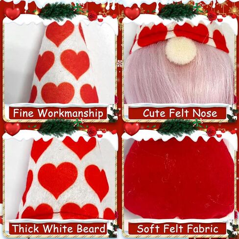 10 قطع من زينة زينة جنوم عيد الحب، زينة معلقة مصنوعة يدويًا لزينة جنوم شجرة عيد الحب لتزيين جنوم الشجرة لديكور هدايا عيد الحب in Kuwait