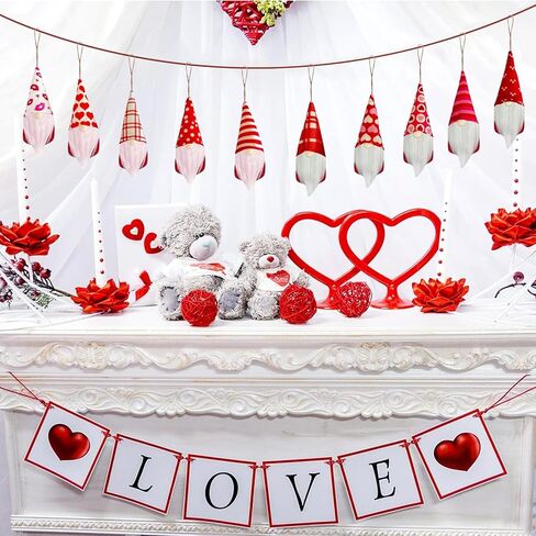 10 قطع من زينة زينة جنوم عيد الحب، زينة معلقة مصنوعة يدويًا لزينة جنوم شجرة عيد الحب لتزيين جنوم الشجرة لديكور هدايا عيد الحب in Kuwait