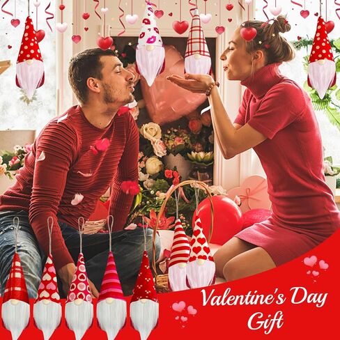 10 قطع من زينة زينة جنوم عيد الحب، زينة معلقة مصنوعة يدويًا لزينة جنوم شجرة عيد الحب لتزيين جنوم الشجرة لديكور هدايا عيد الحب in Kuwait