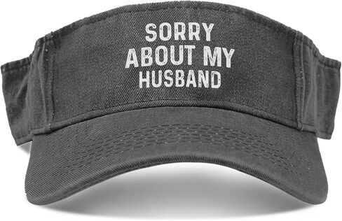 Sorry About My Husband Cap Visor for Men Baseball Cap Reversible Beach Cap in Saudi Arabia