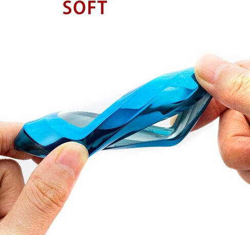 لغطاء غطاء Ford Key Fob ممتاز ناعم من مادة TPU مع حامل متوافق مع 2017-2022 Ford Fusion F150 F250 F350 F450 F550 Edge Explorer Escape Mustang Remote Keyless Entry (أزرق) in Kuwait