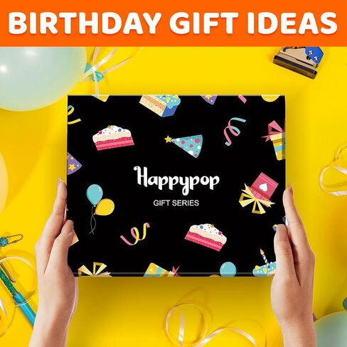 HAPPYPOP 8th Birthday Gifts Ideas for Boys - Socks for Kids Age 8, Gifts for Eight Year Olds, Presents for 8 Year Old Boys, Happy Birthday Gift Box with Greeting Card in Saudi Arabia