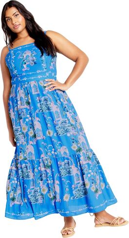 CITY CHIC Plus Size Dress, Molly Print Maxi Dress in Saudi Arabia