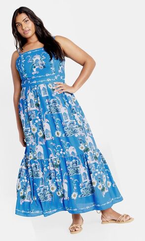 CITY CHIC Plus Size Dress, Molly Print Maxi Dress in Saudi Arabia