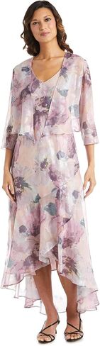 R&M Richards Womens 2PCS Hi-Low Maxi Dress in Kuwait