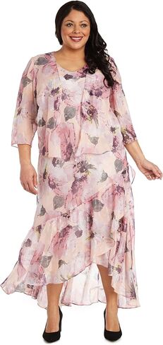 R&M Richards Womens 2PCS Hi-Low Maxi Dress in Kuwait