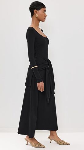 Pixie Market Women's Sleeve Tie Long Sleeve Dress in Saudi Arabia