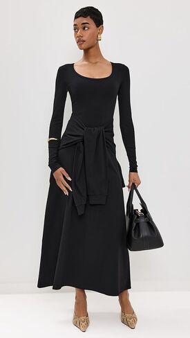 Pixie Market Women's Sleeve Tie Long Sleeve Dress in Saudi Arabia