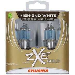 Osram Sylvania 118392 Silverstar ZXE Gold H13 Headlight Bulb Case of 8 - Pack of 2