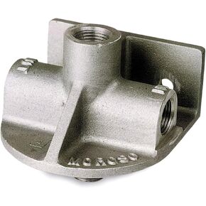Moroso 23710 Remote Oil Filter Mount, Cast Aluminum, Fits Early Ford/Chrysler Filters