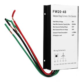 48V 2000W Aluminum Alloy Wind Turbine Controller Waterproof PWM Auto Identification Wind Power Generator Regulator