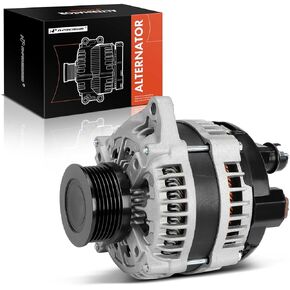 A-Premium Alternator Compatible with Ford Mustang 2015 2016 2017, 5.0L 5.2L, 12V 200A 6-Groove Clutch Pulley Clockwise, Replace# 1042106950, FR3T10300HA
