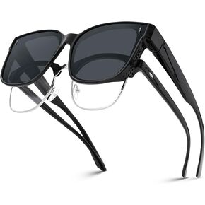 Pro Acme Sunglasses Fit Over Glasses for Women,Trendy Square Sun Glasses Polarized Oversized Shades PAHM883