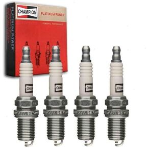 4 pc Champion Platinum Spark Plugs compatible with Chevrolet Sonic 1.8L L4 2012-2018