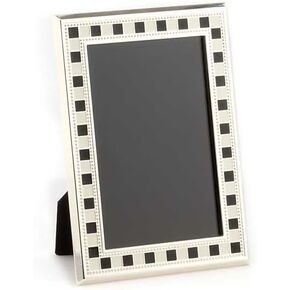 MACKENZIE-CHILDS Decorative Picture Frame, 4" x 6", Black-and-White Celebrate