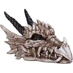 Pacific Giftware Dragon Skull Statue Collectible Home Decor Resin