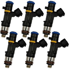 Fuel Injectors Set of 6 Compatible with Nissan 2005 2006 350Z, 2004-2007 Murano, for Infiniti G35 2004-2006, FX35 2005-2008, M35 2006-2008 3.5L V6 Replace OE 0280158042 FJ828