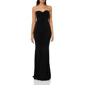 Norma Kamali Women's Strapless Shirred Front Fishtail Gown