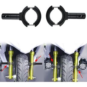 Motorcycle Fork Mount Brackets Fog Spot Light Mount Brackets Aluminium Front Fork Pipe Clamp Universal Adjustable Light Mount Bracket Fit 1.2"/1.5"/1.75"/2" /2.3" Inch Roll Bar (28mm - 58mm)