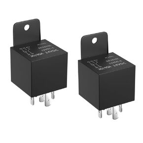 2 Pcs Relay JD1912 12V 40A SPST 4 pin Automotive Relay Switch Replacemen