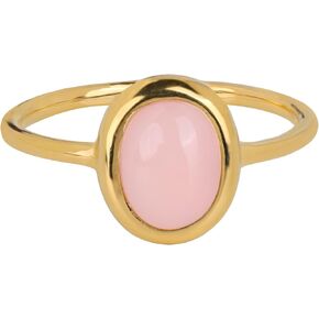 YoTreasure Pink Opal Ring Solid 14K Gold Over 925 Sterling Silver Jewelry (5)