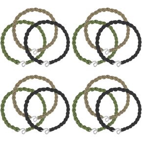 12 Pcs Elastic Boot Straps, Boot Blousing Straps Military, Boot Blousers Military Elastic Boot Bands,Blousing Garters with Metal Hooks,Leg Straps Boot Shoelaces for Men Women Outdoor Activities