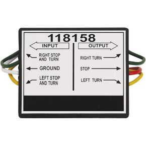 Tekonsha 118158 Taillight Converter for Connecting Tow Vehicles w/2 Wire Systems to Towed Vehicles w/3 Wire Systems