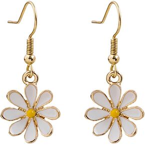 coadipress Summer Daisy Flower Earrings for Women Cute Fashion Summer Vintage Little Sun Flower Dangle Drop Earrings Minimalism Sunflowers Earrings Birthday Statement Jewelry Gifts ﻿ in Kuwait