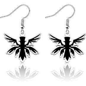 WSNANG Hazbin Cartoon Characters Inspired Gift Lucifer Earrings Anime Cosplay Earrings Accessories for Fans